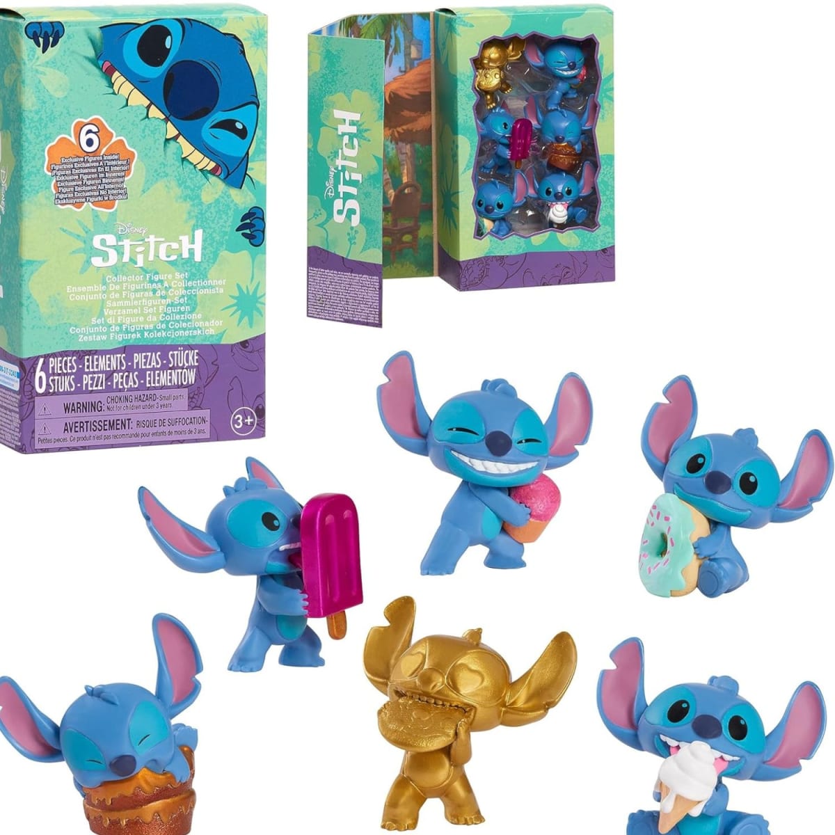 Pack x 6 Figuras de Stitch de Colección6