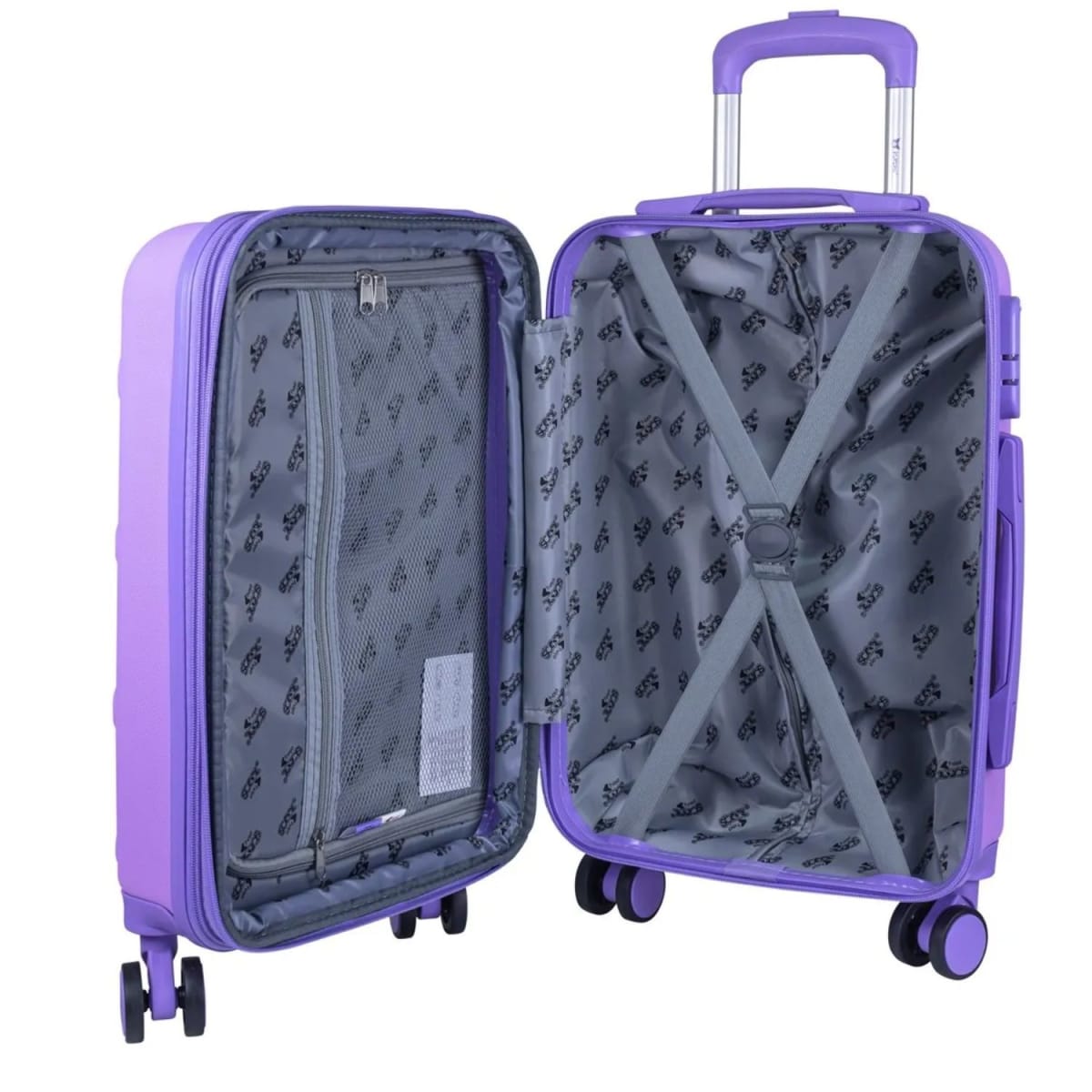 Maleta de Cabina Carry On Kuromi Scool Lila4