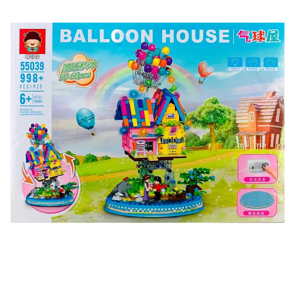 Bloques para Armar Casa de Globos con Luz 998 piezas4