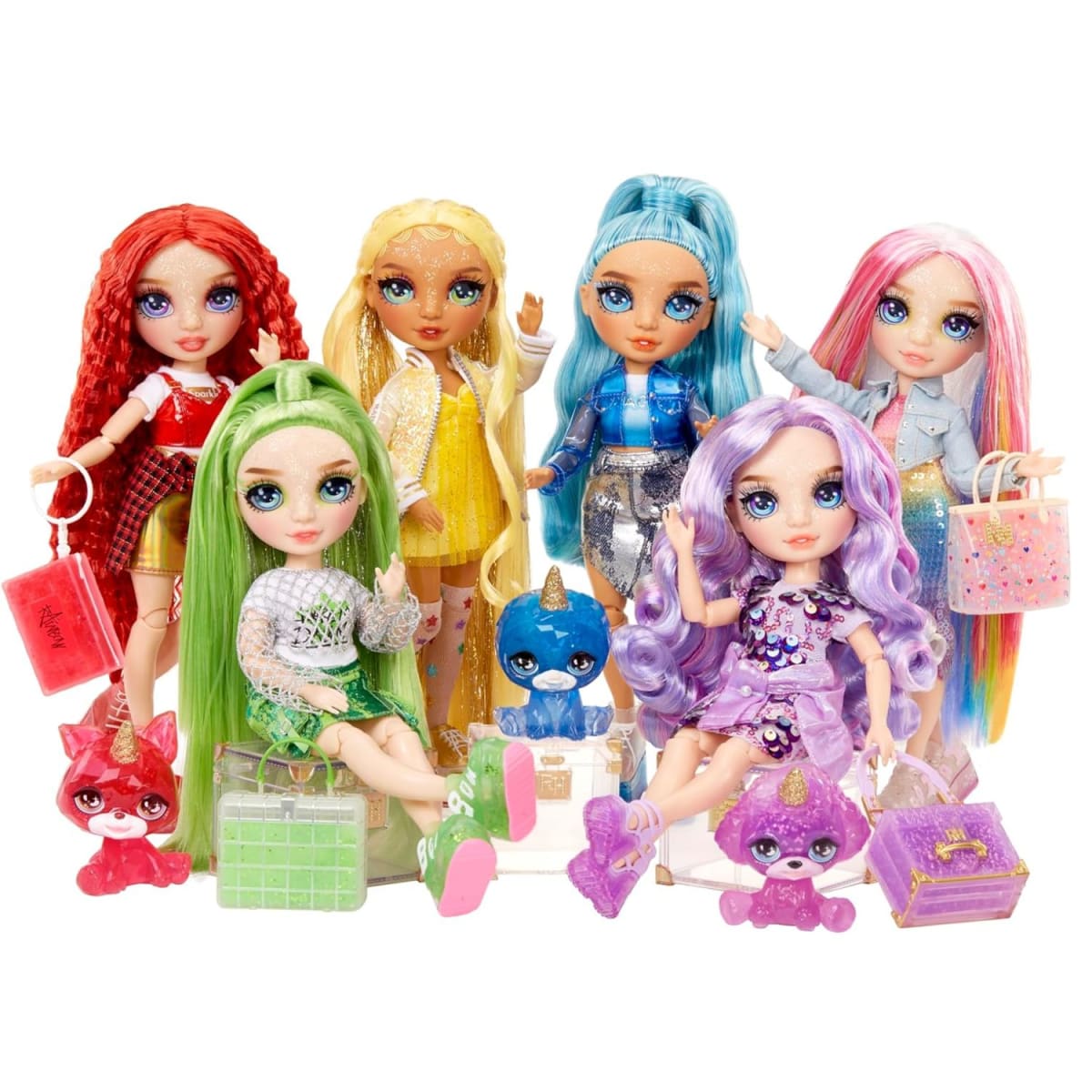 Muñeca Rainbow High Ruby con Kit Mascota y Slime6
