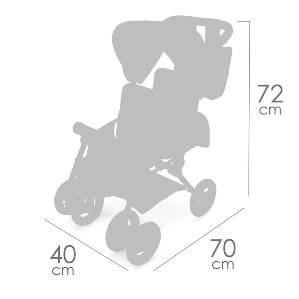 Coche Gemelar de Muñecas Plegable Colección Verona5