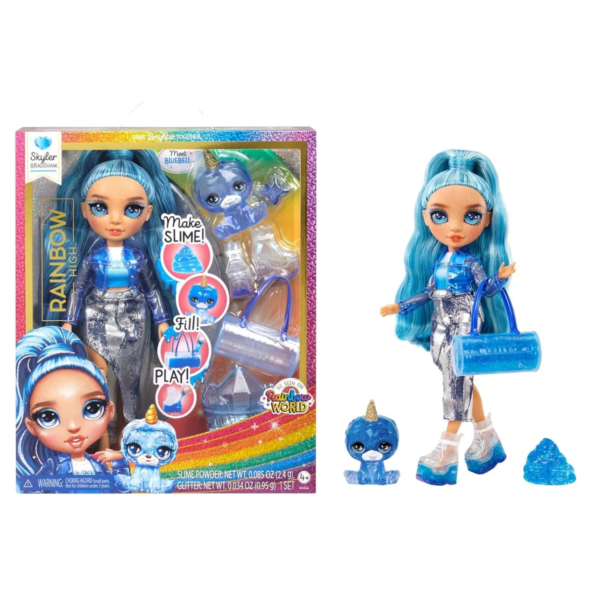 Muñeca Rainbow High Skyler con Kit Mascota y Slime2