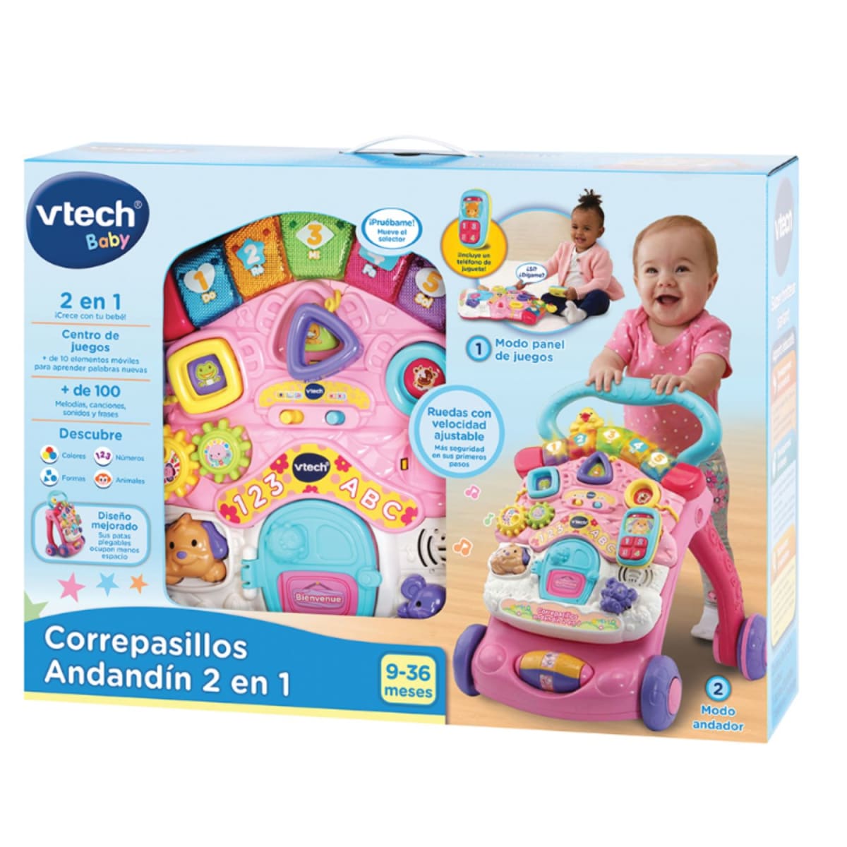 Andador Andandín 2 en 1 Rosa3