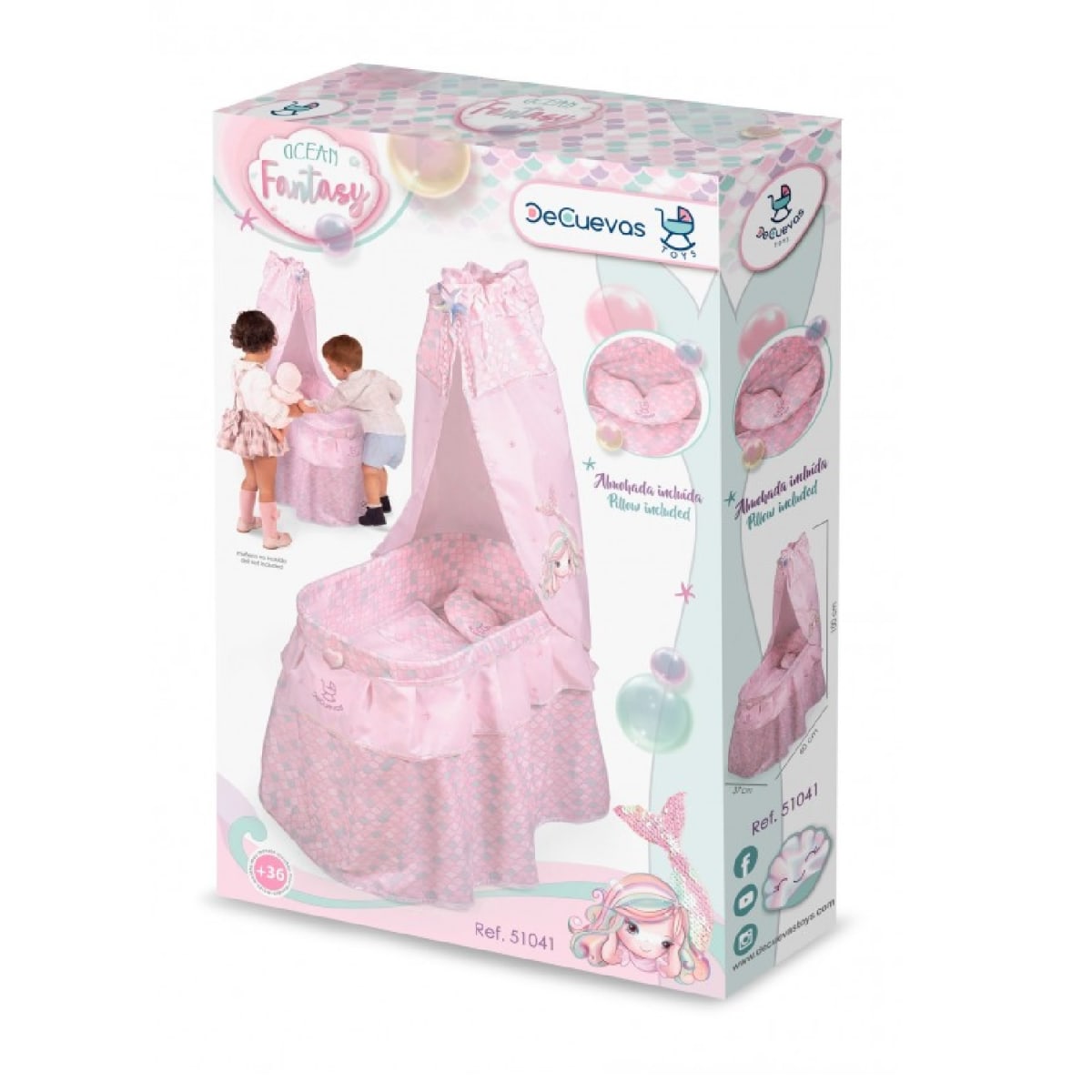 Cuna Moises Para Muñecas Colección Ocean Fantasy5