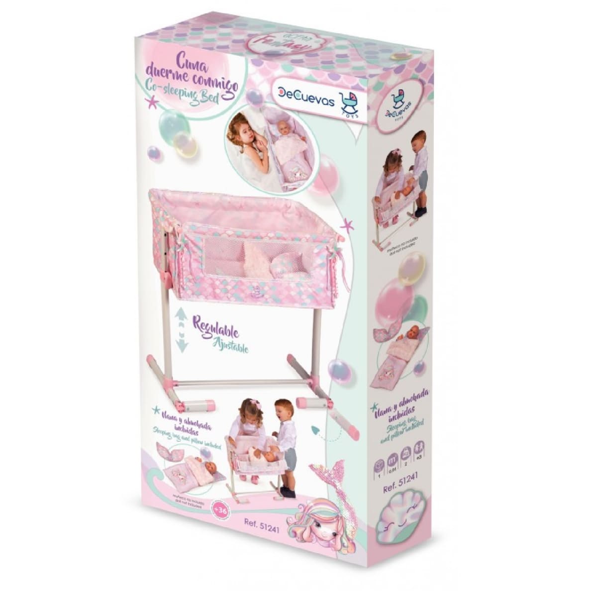 Cuna de Muñecas Regulable Duerme Conmigo Ocean Fantasy5