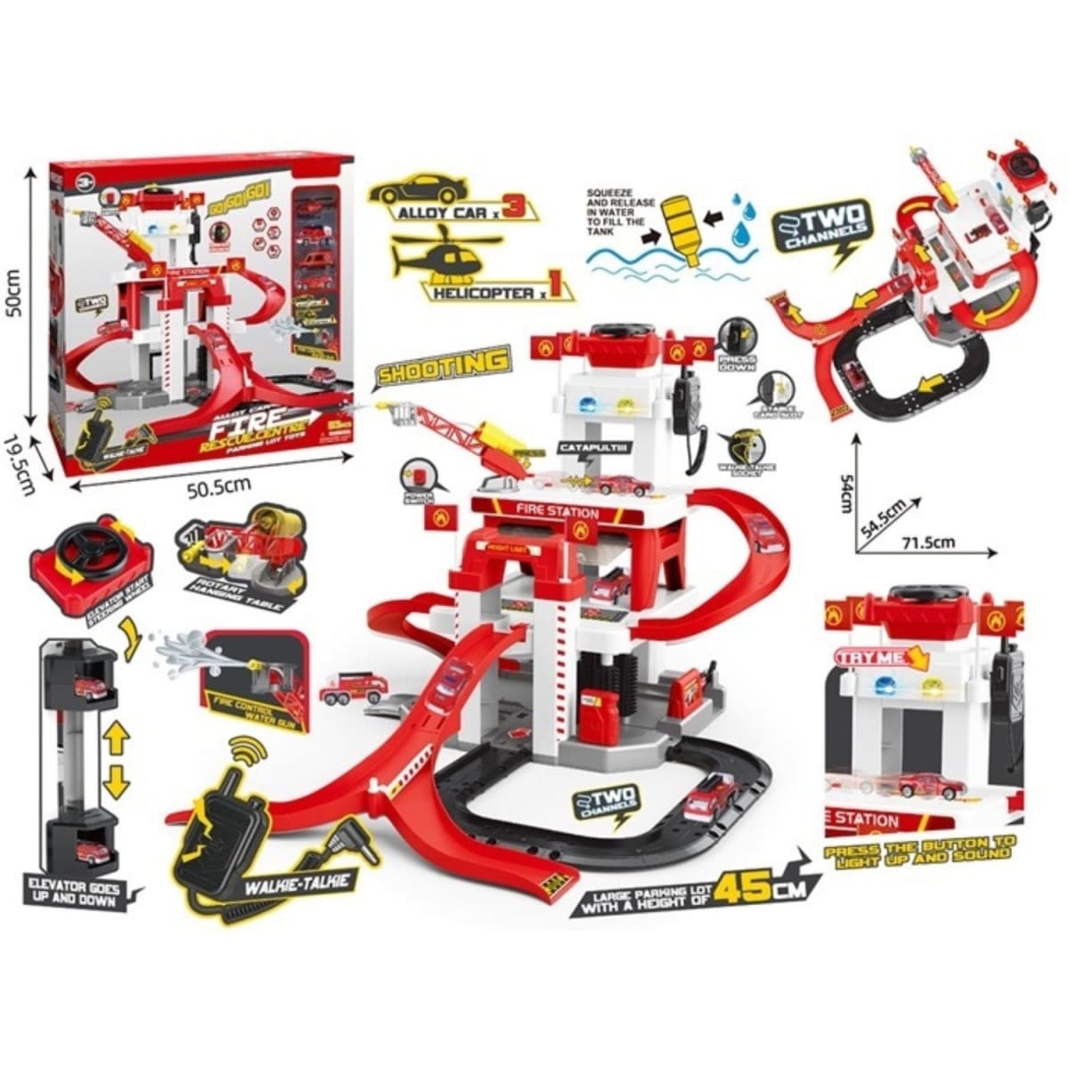 Pista Multifuncional Estación de Bomberos Luz, Agua, Sonido5