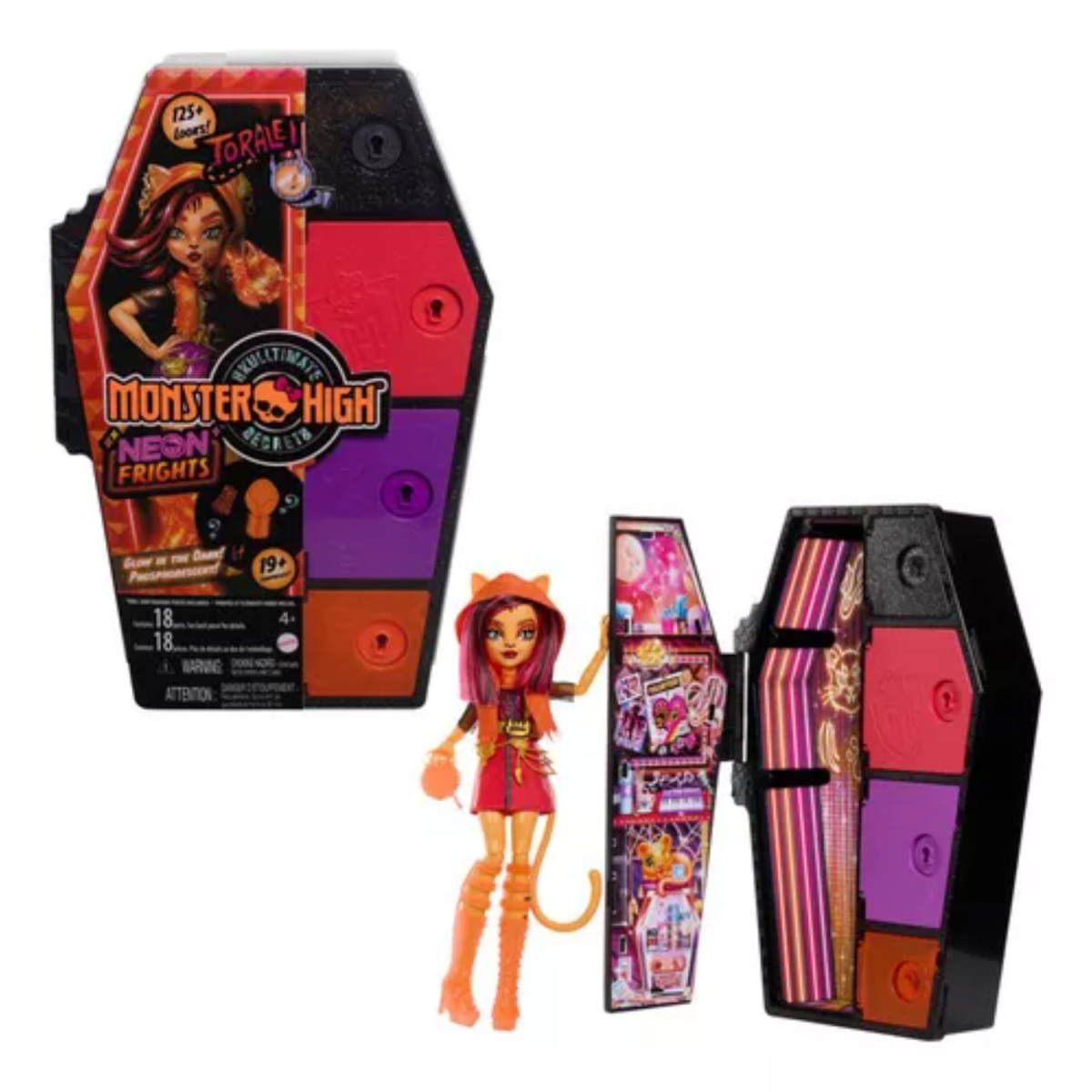 Muñeca Toralei Monster High Neon Frights Brilla en la Oscuridad5