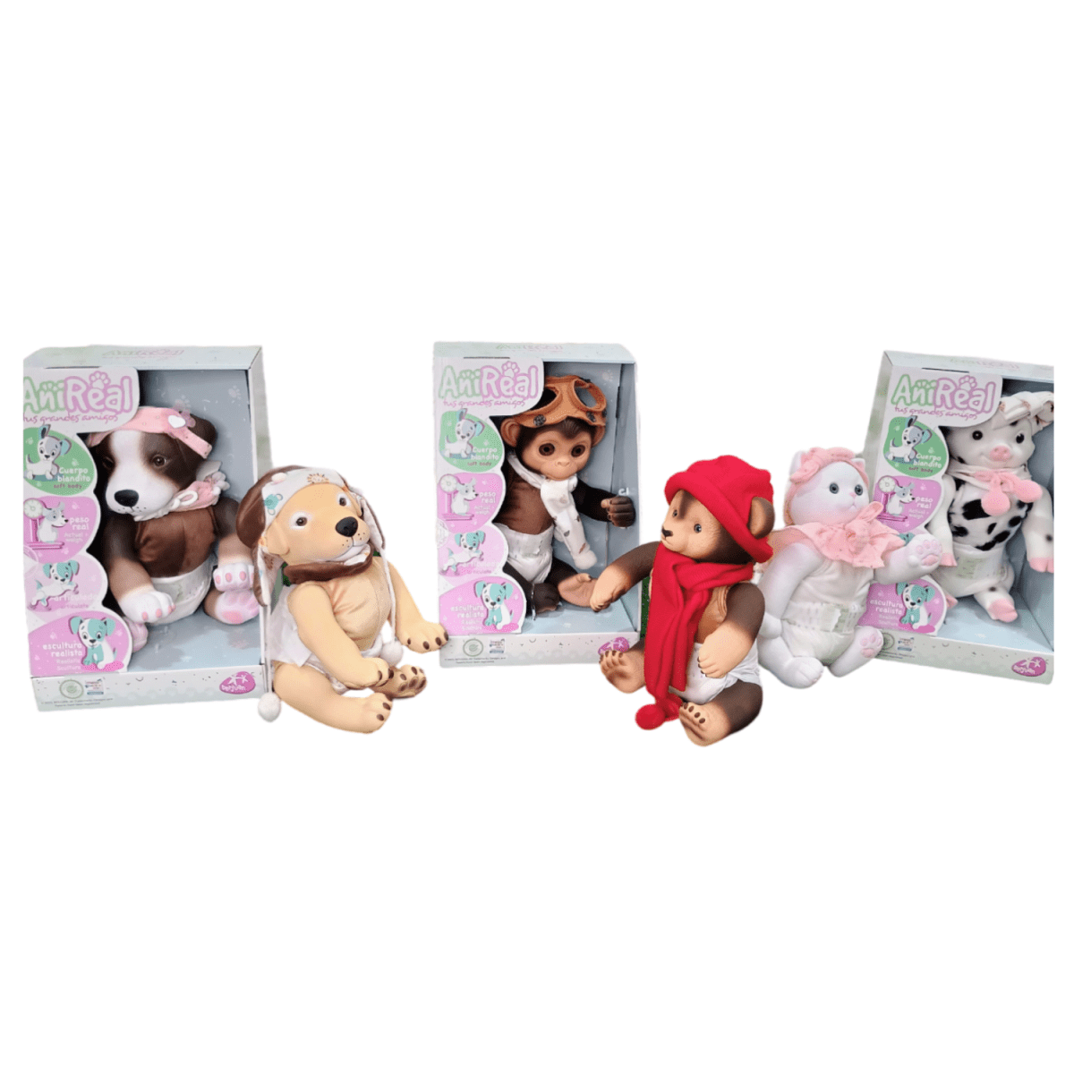 Mascota AniReal Oso Pardo con Peso Real5