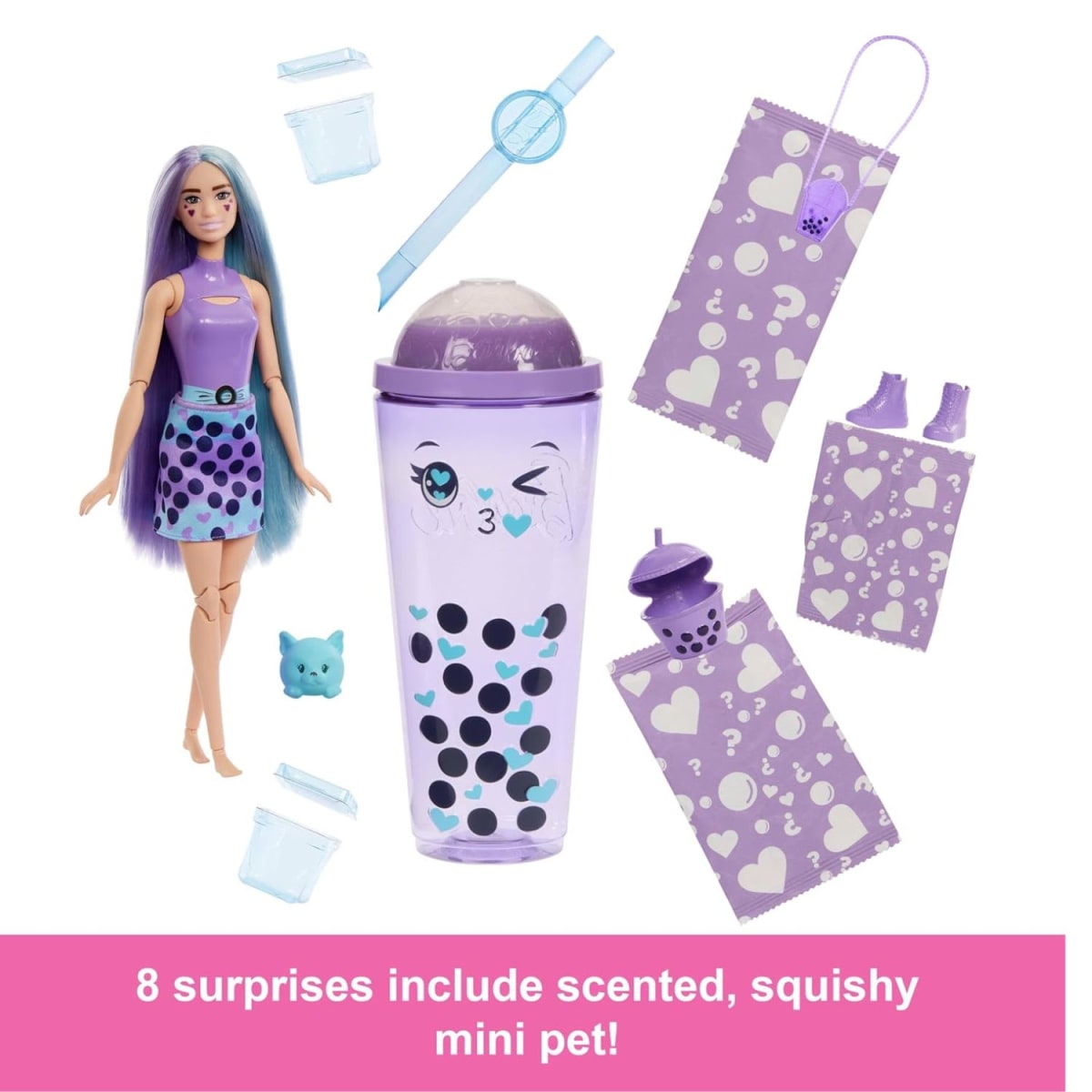 Muñeca Barbie Pop Reveal Bubble y Accesorios Taro Milk5