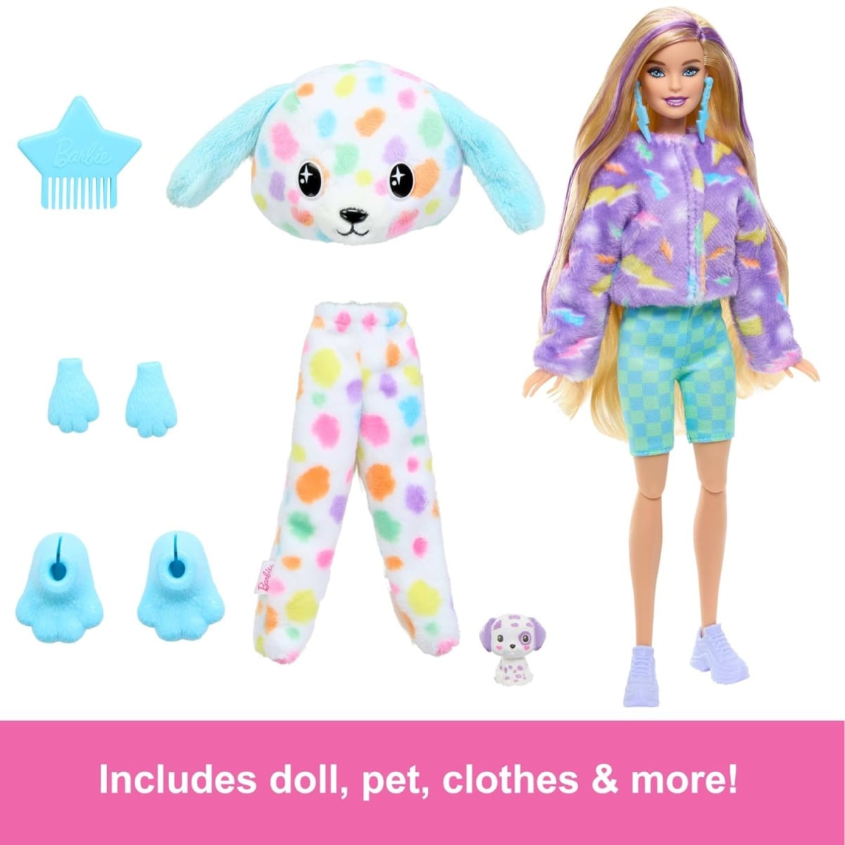 Barbie Cutie Reveal Serie Ensueño Dalmata Arcoiris5