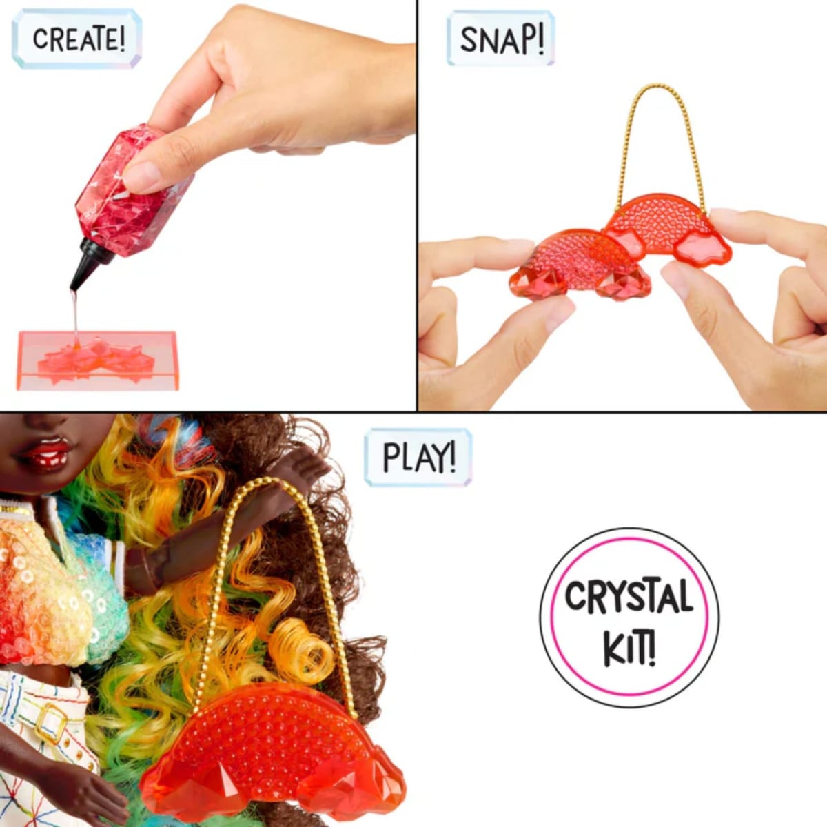 Muñeca Rainbow High Creative Crystals Iris3