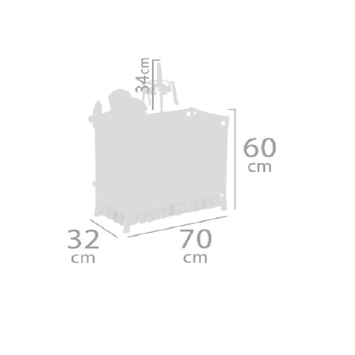 Armario Cuna Cambiador Niza Plegable con Accesorios2