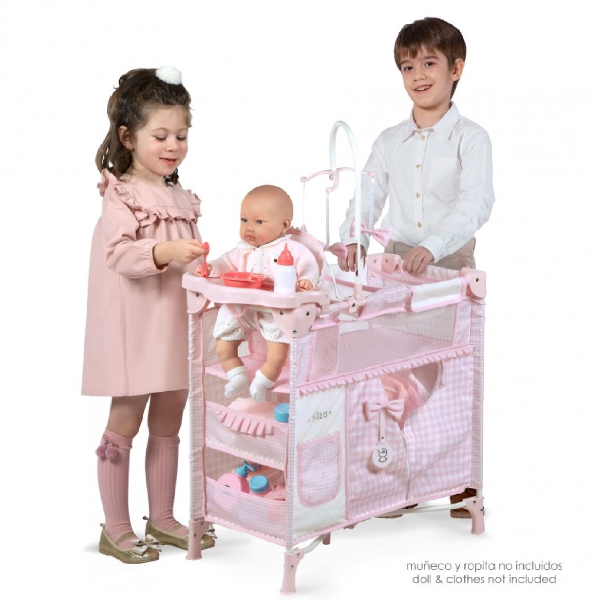 Armario Cuna Cambiador Niza Plegable con Accesorios1