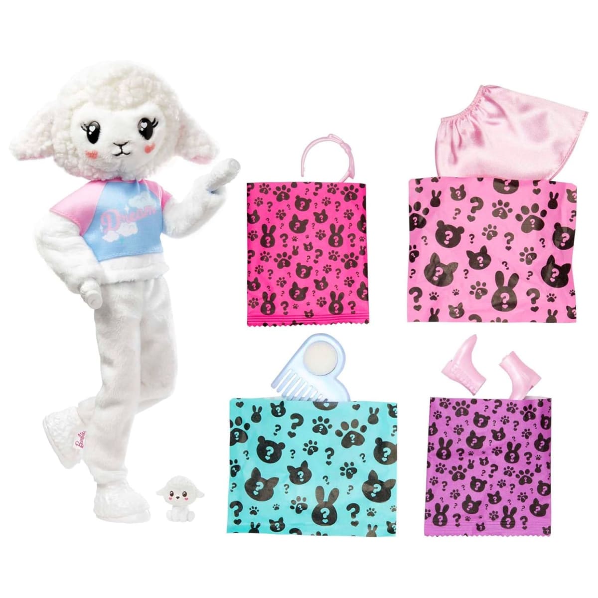 Barbie Cutie Reveal Cozy Cute Tees Barbie Oveja5