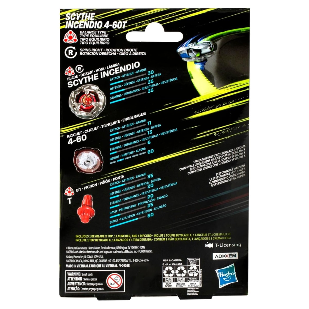 Beyblade Scythe Incendio 4-60T5