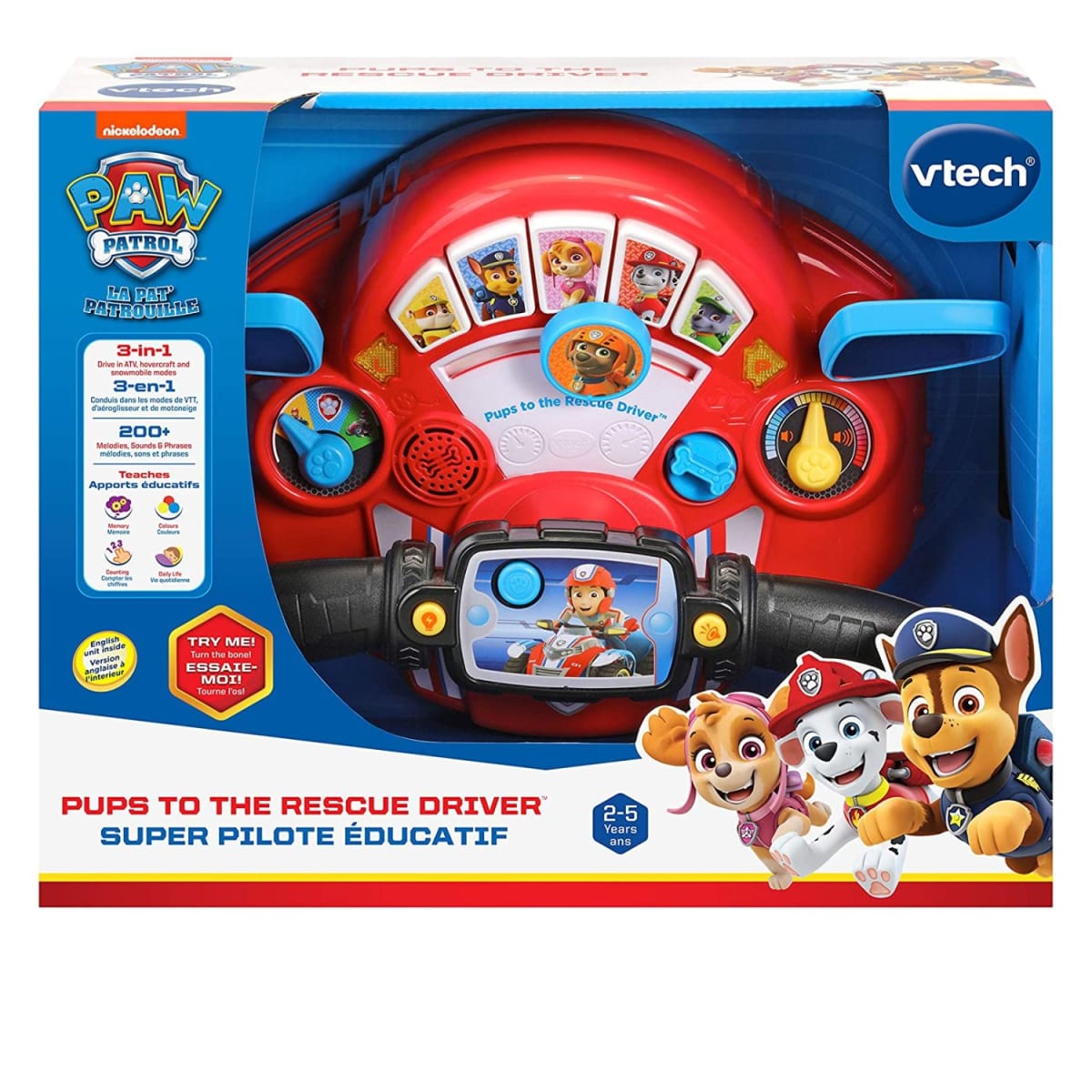 Volante y manillar 2 en 1 Misiones de Aventura Paw Patrol2