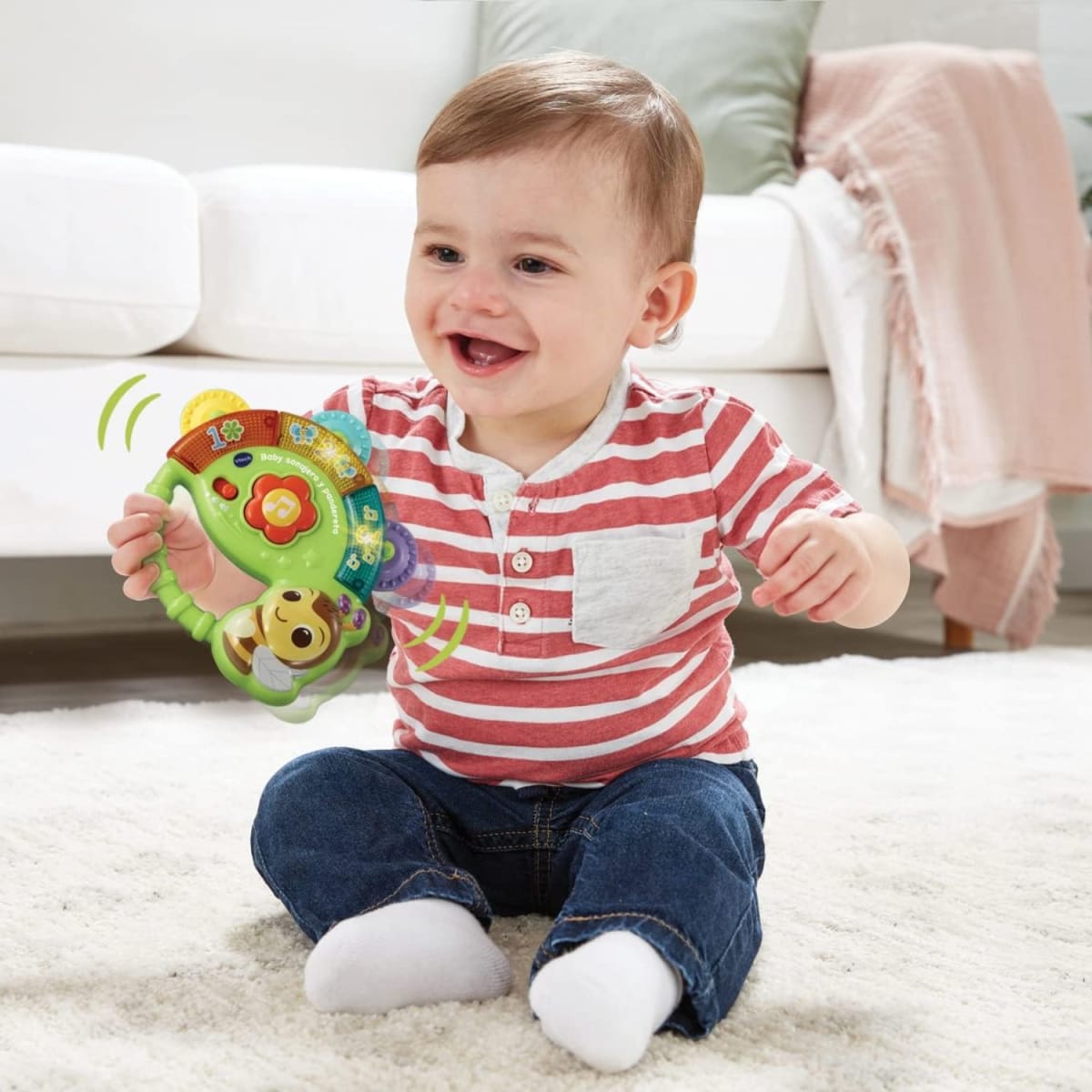 Baby Sonajero y Pandereta Abejita Musical2