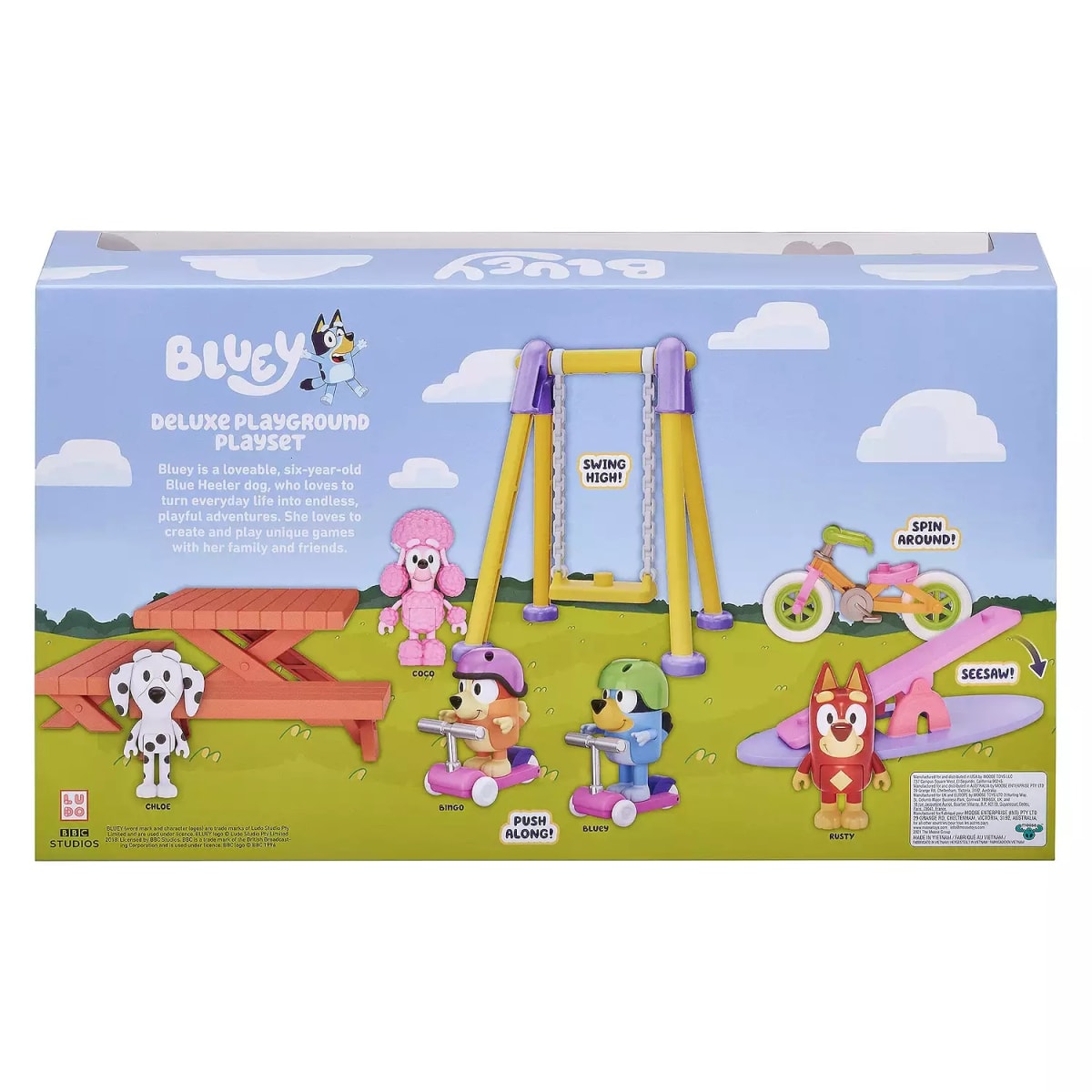 Play Set Bluey Deluxe Parque de Juegos4