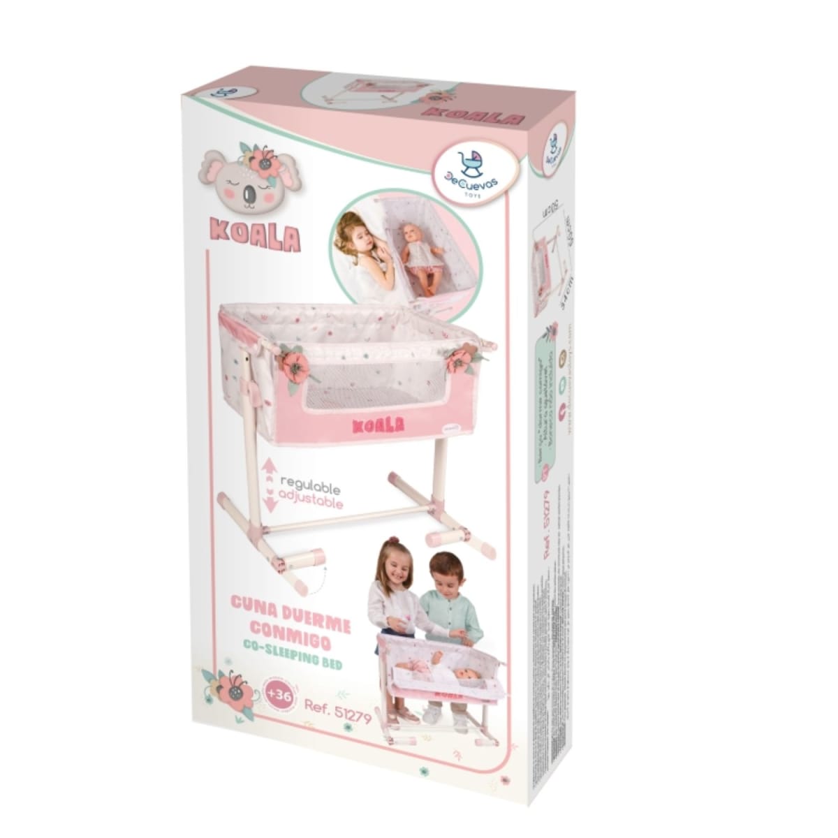 Cuna Duerme Conmigo para Muñecas Koala Regulable 5