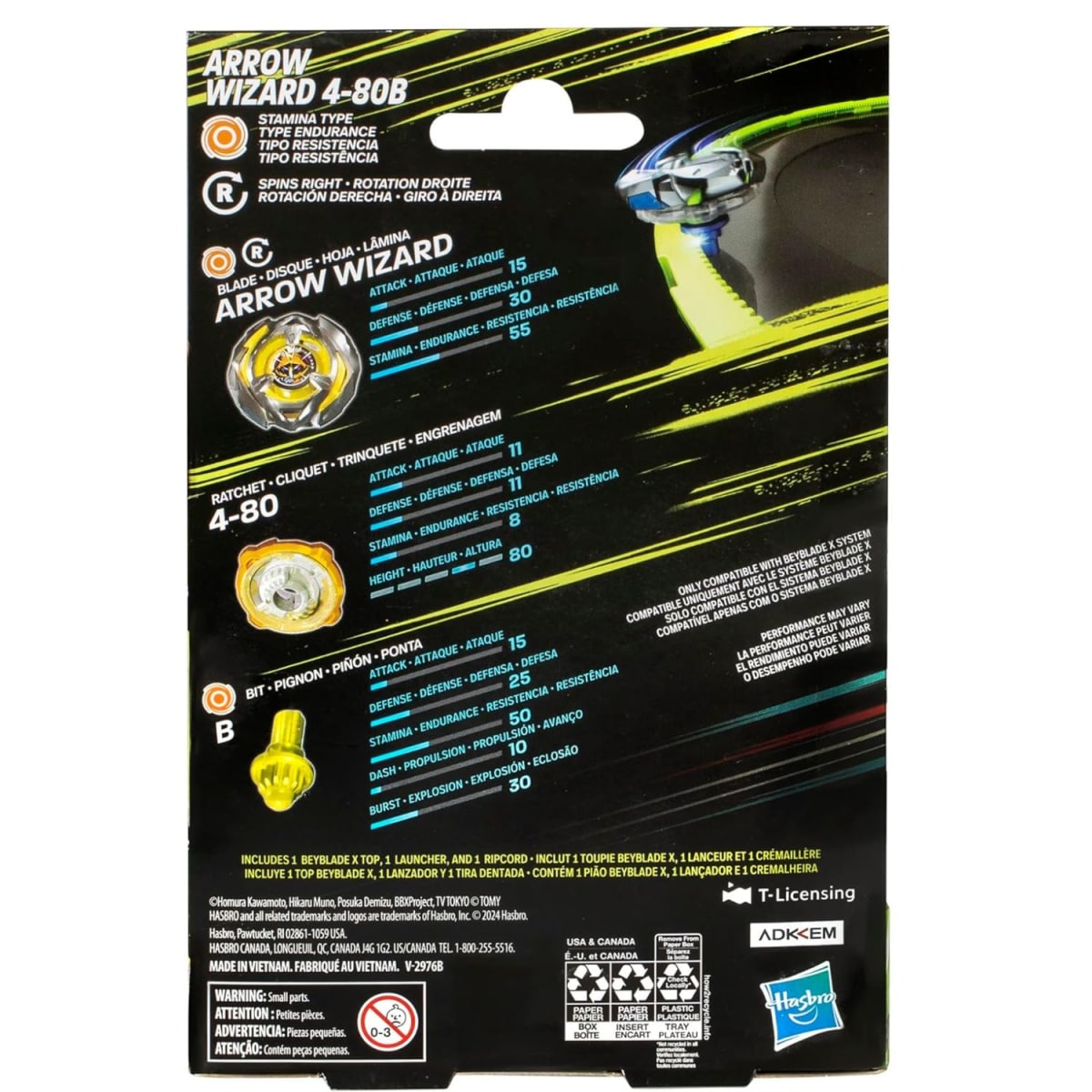 Beyblade X Arrow Wizard 4-80B 5