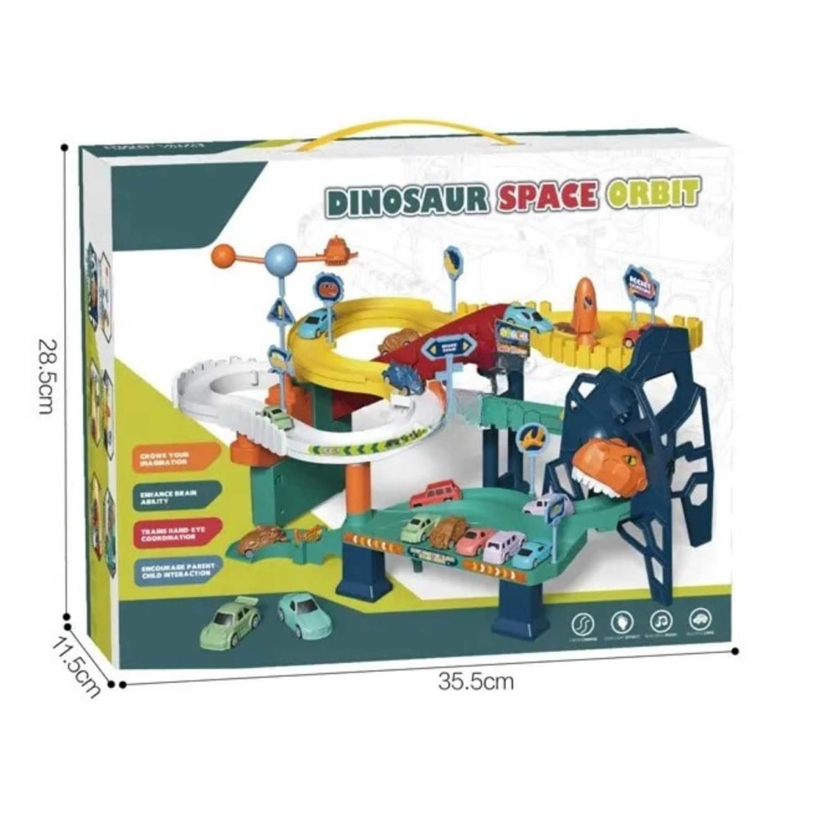 Pista Dinosaurio  con Carros
5