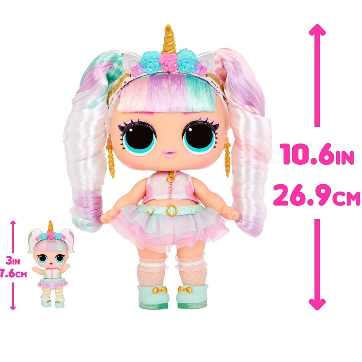 Muñeca L.O.L. Surprise Big Baby Unicorn Hair Hair Hair­3