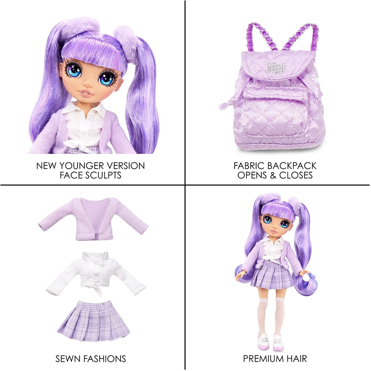 Muñeca Rainbow High Jr. ­Violet Willow2