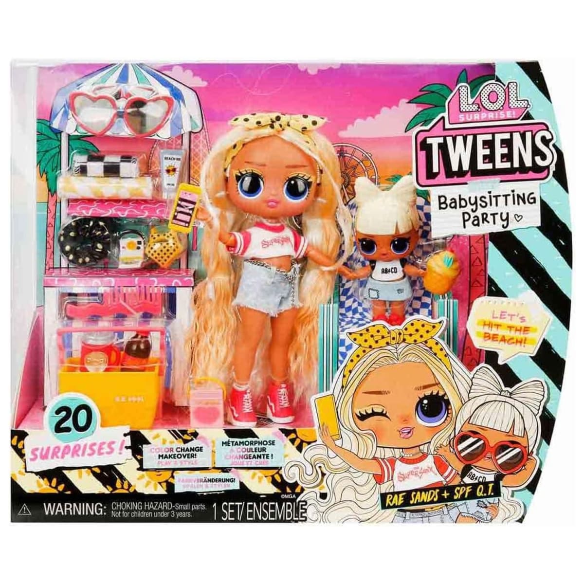 Muñeca LOL Tweens Babysitting Party-Rae con Hermanita1
