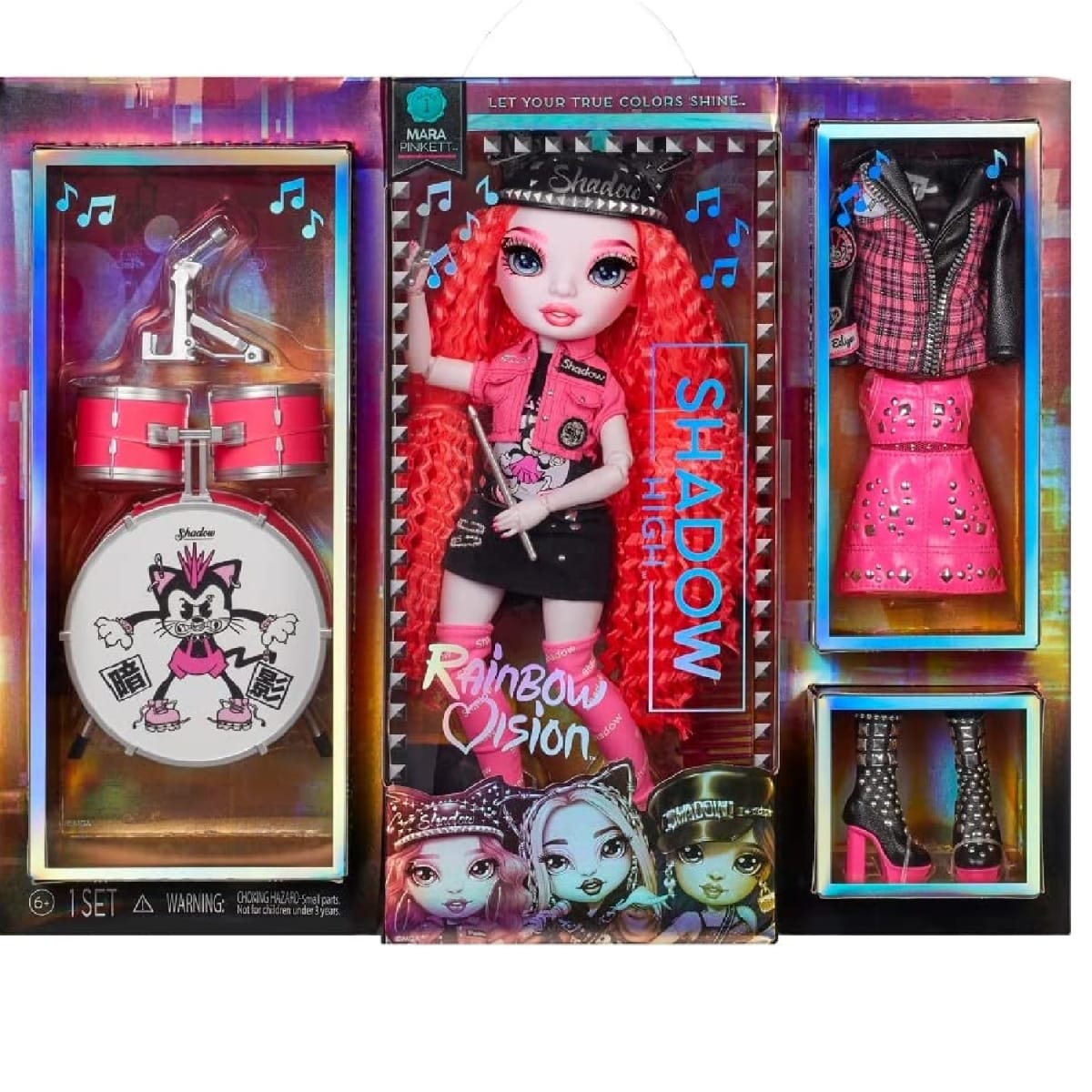 Muñeca Rainbow Shadow High Neon Mara Pinkett5