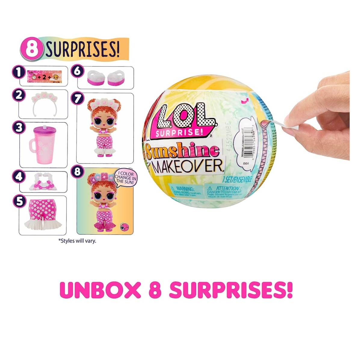 LOL Surprise Sunshine Makeover Doll Asst in PDQ4