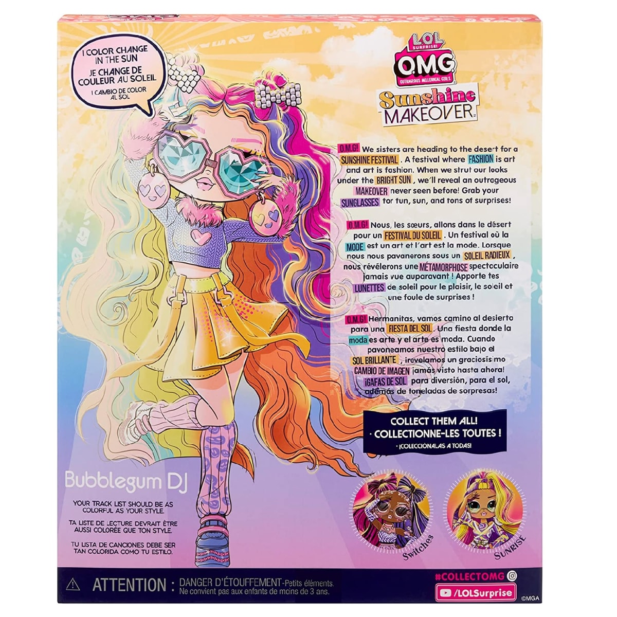 LOL  OMG Sunshine Color Change Bubblegum DJ4