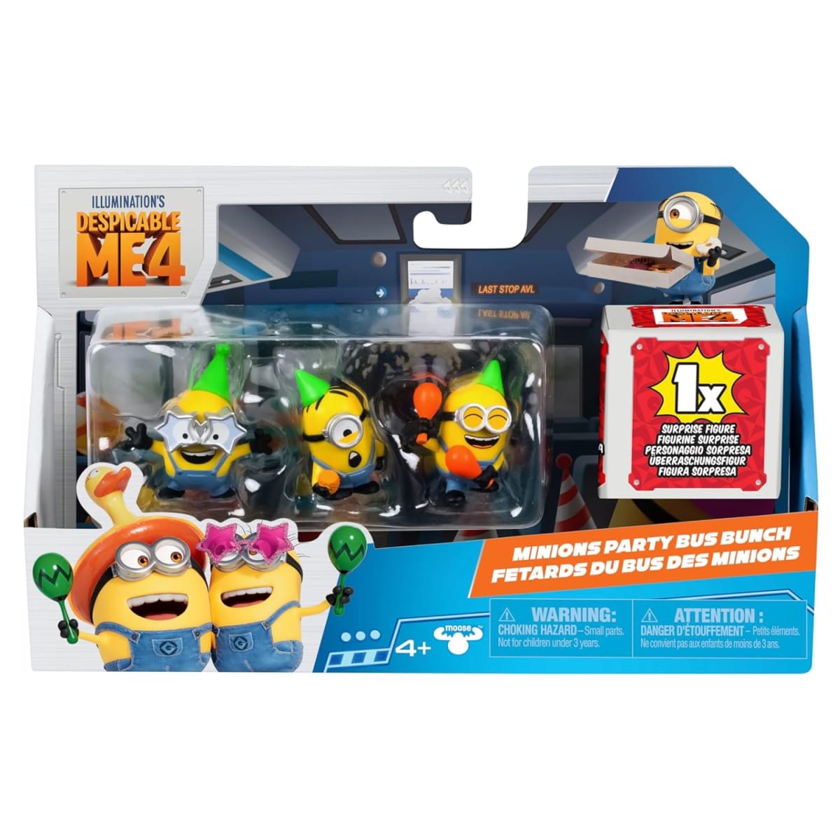 Pack 4 Figuras Minions Mi Villano Favorito Fiesta1