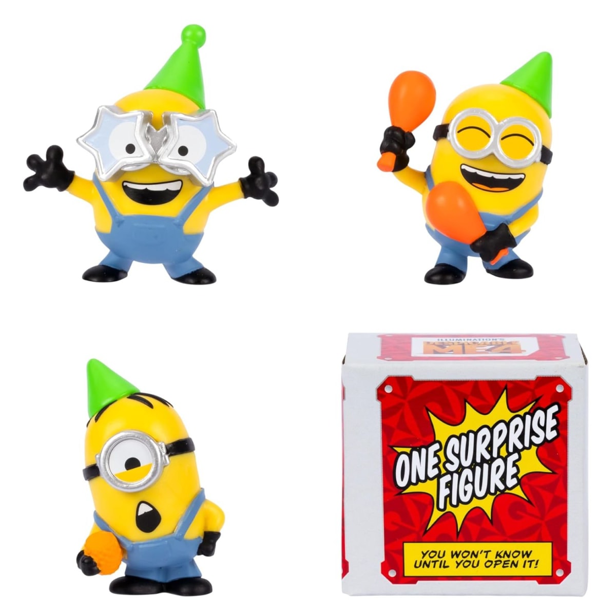 Pack 4 Figuras Minions Mi Villano Favorito Fiesta3