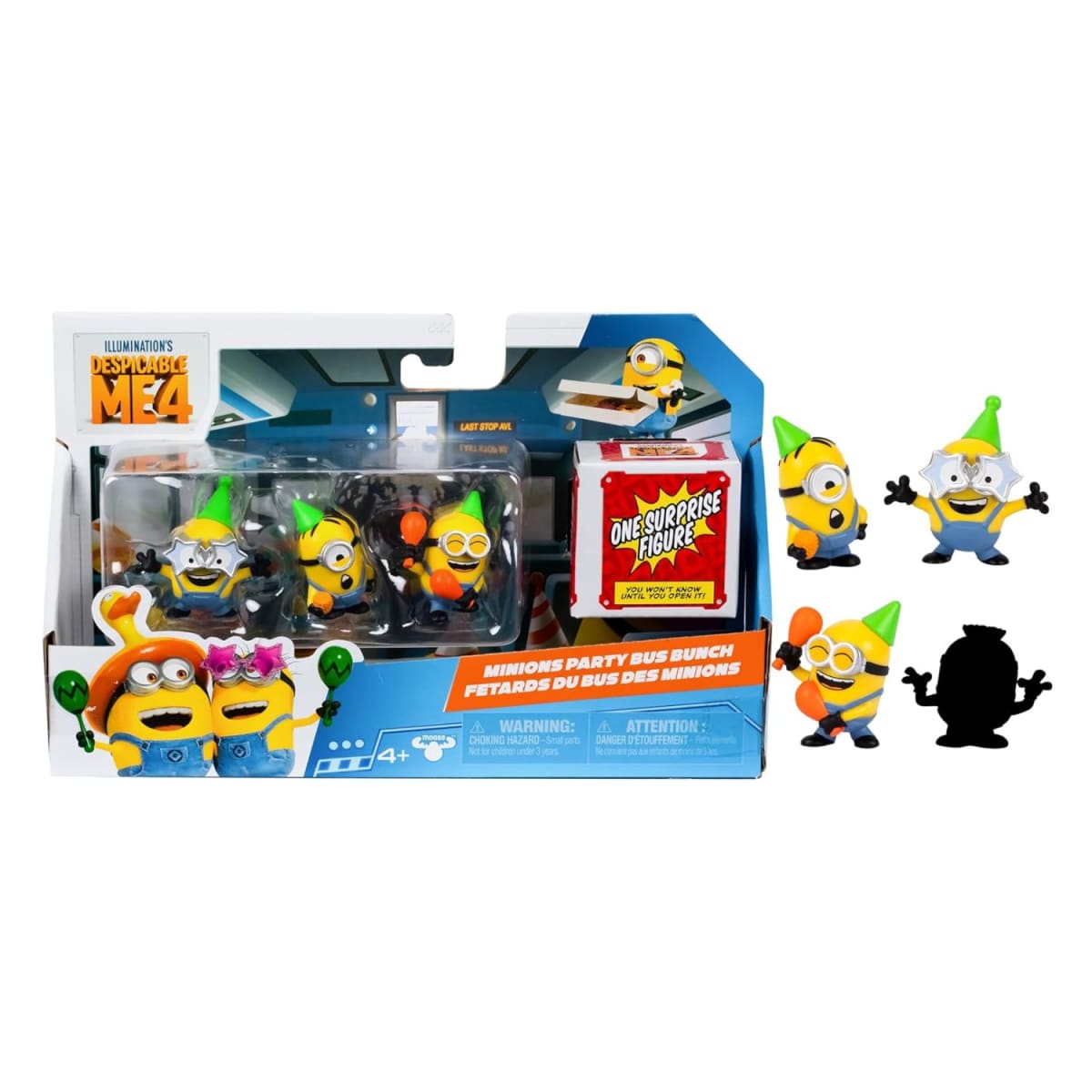 Pack 4 Figuras Minions Mi Villano Favorito Fiesta4
