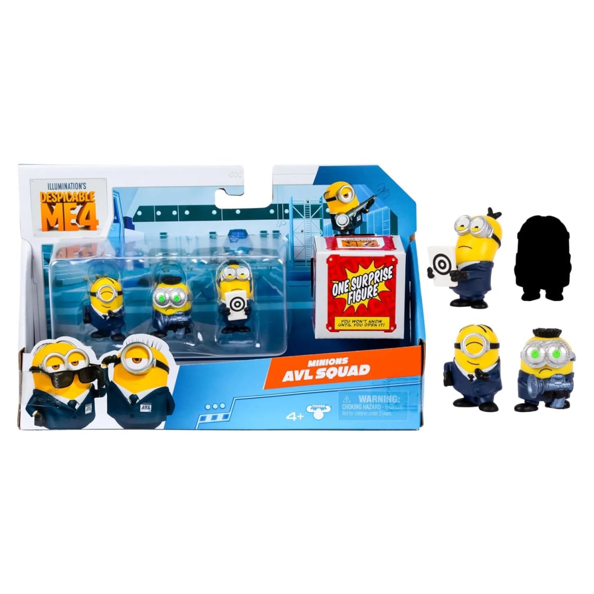 Pack 4 Figuras Minions Mi Villano Favorito Avl Squad3