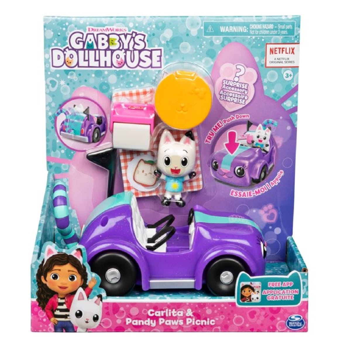 Carro Carlita y Pandy Paws Set Picnic Casa de Gabby4
