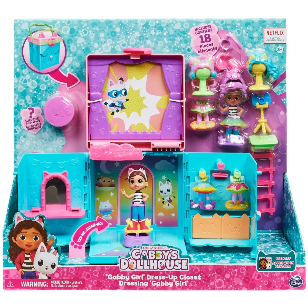 Play Set Closet Arcoiris Gabby y La Casa de Muñecas3