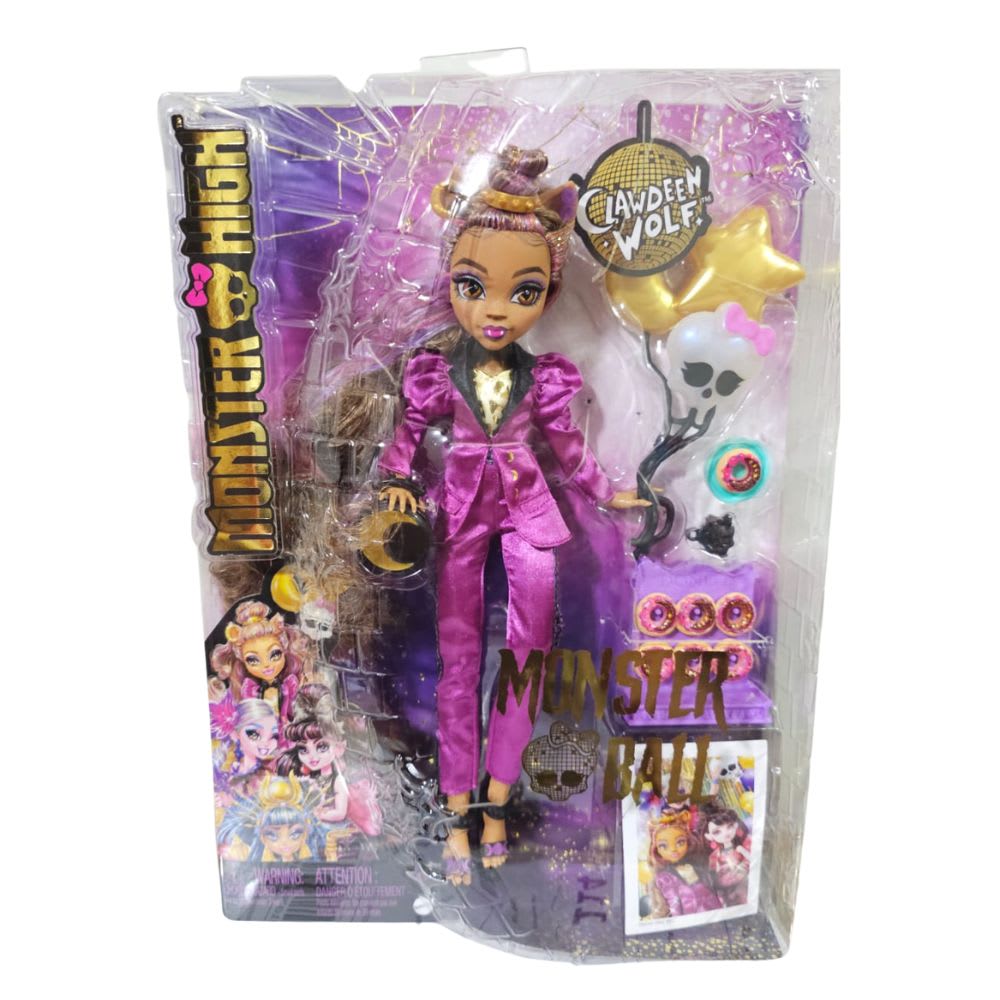 Muñeca Monster High, Clawdeen Wolf en Estilo Monster Ball con Accesorios6