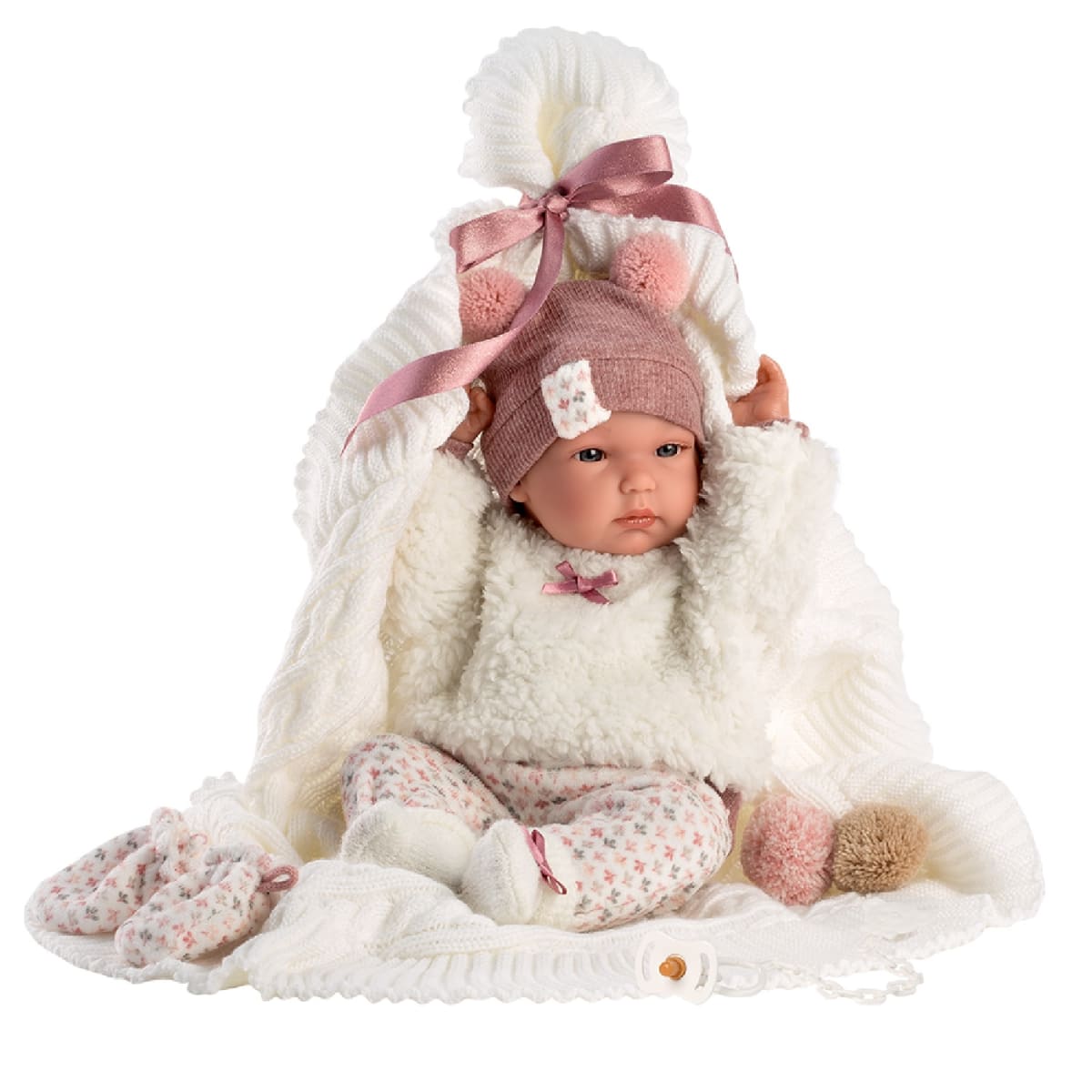 Muñeca Llorens RN  Bimba 35 Cm Toquilla Invierno3