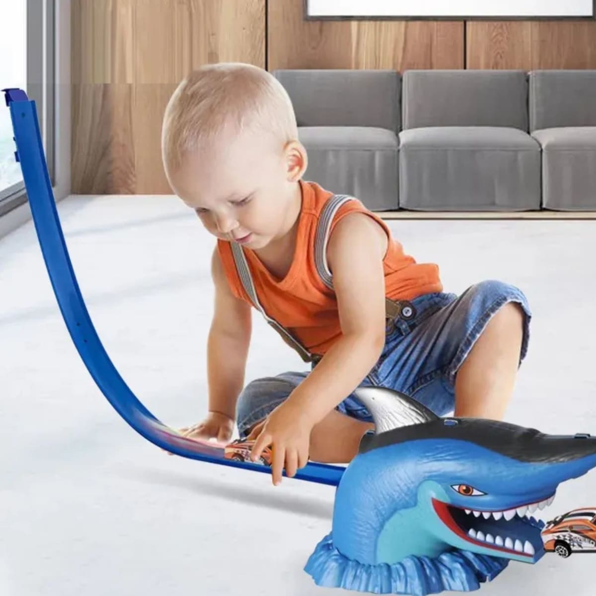 Pista de Carrera Tiburón  con Auto
6