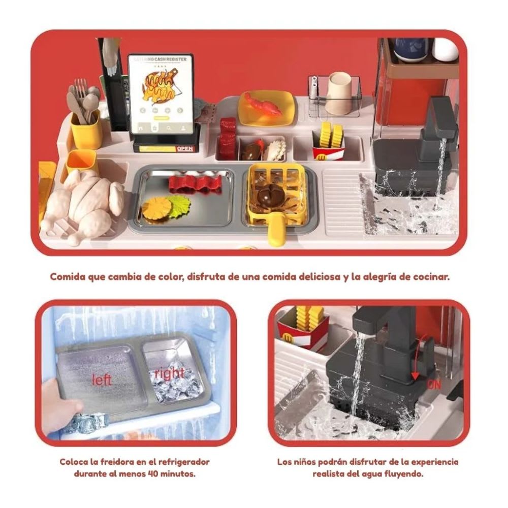 Carrito de Comidas Multifunción  102 cm, 82 piezas6