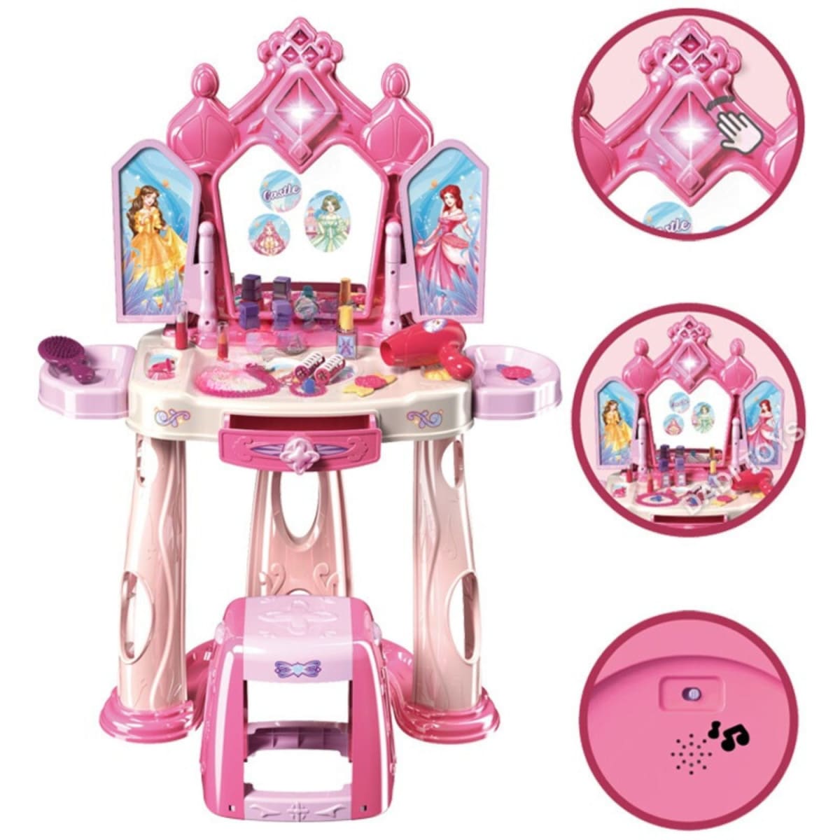 Tocador Mágico Princesas Luz Música y Sensor6