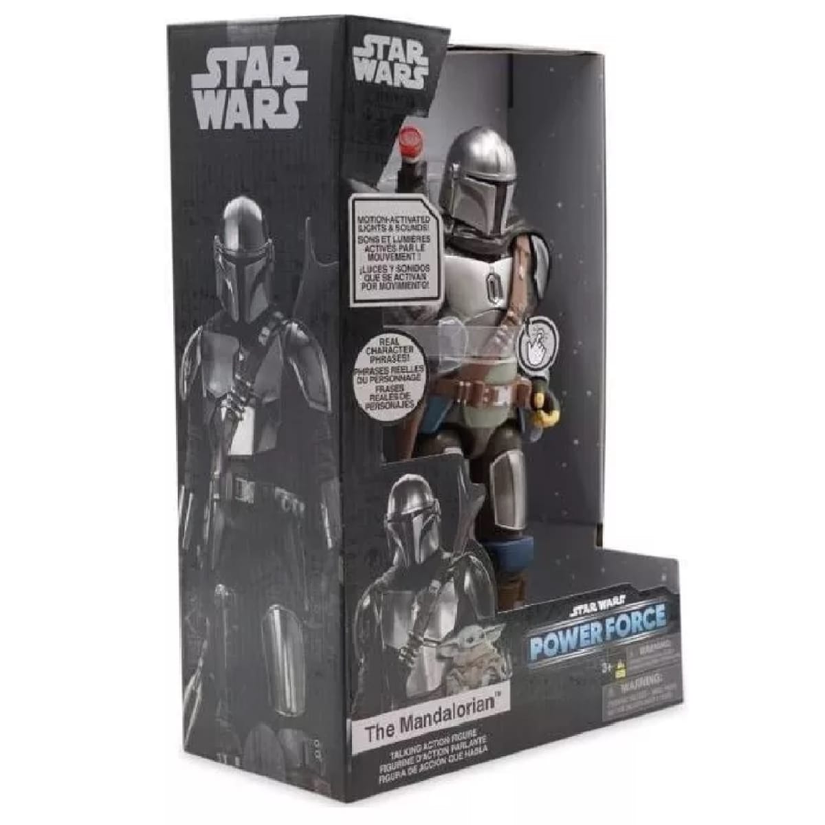 Figura Mandalorian con Baby Yoda Star Wars con Sonido1