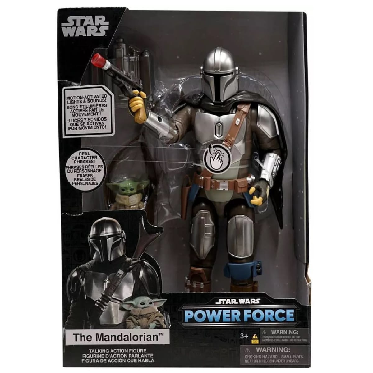 Figura Mandalorian con Baby Yoda Star Wars con Sonido3