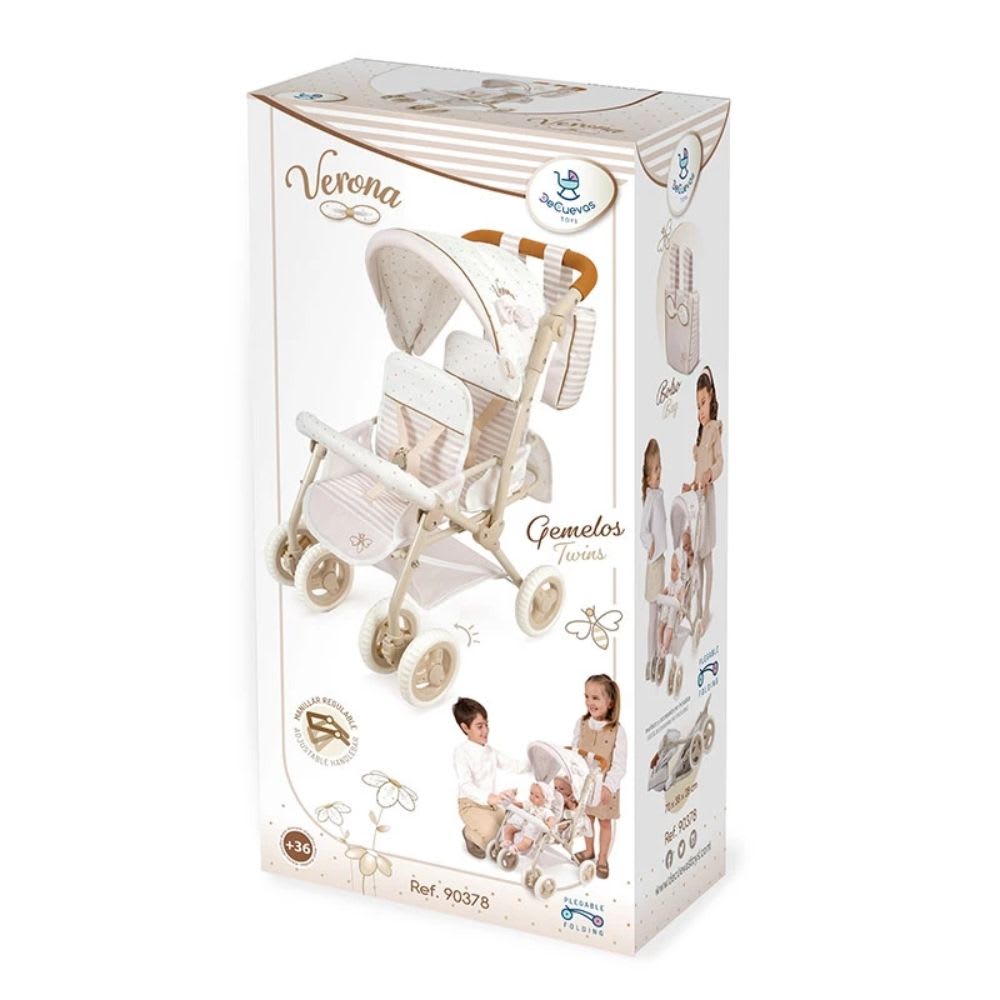 Coche Gemelar de Muñecas Plegable Colección Verona7