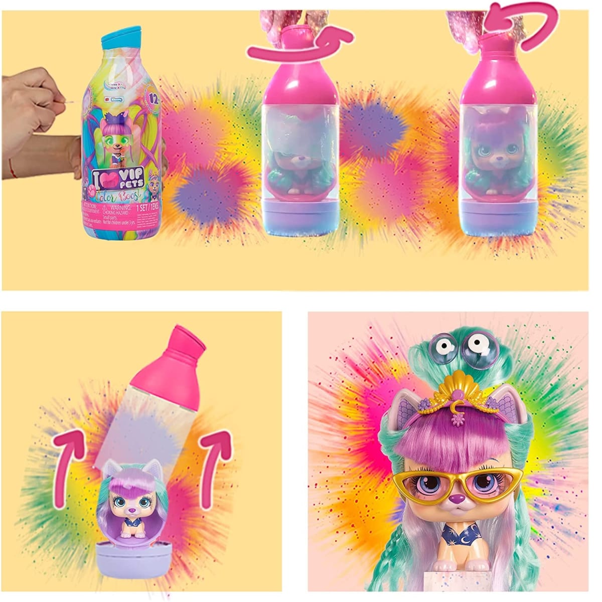 Muñeco Sorpresa VIP Pets Color Boost2