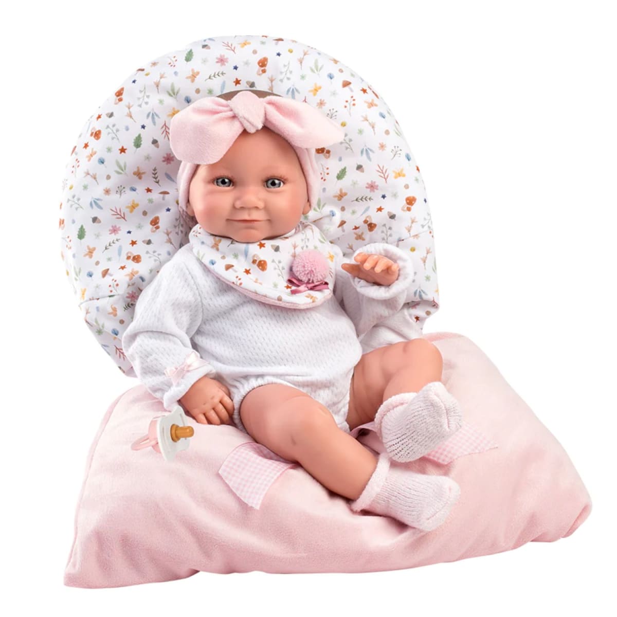 Muñeca Llorens Tina 40 cm con Saquito Rosa 3