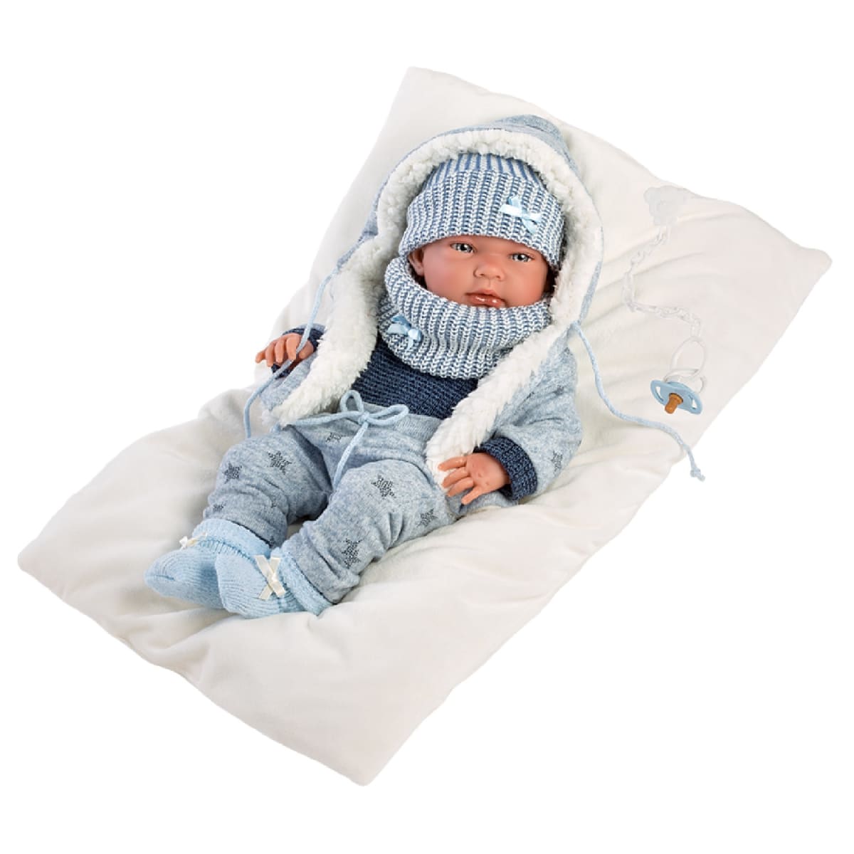 Muñeco Llorens Bebé Nico Vestido Azul4