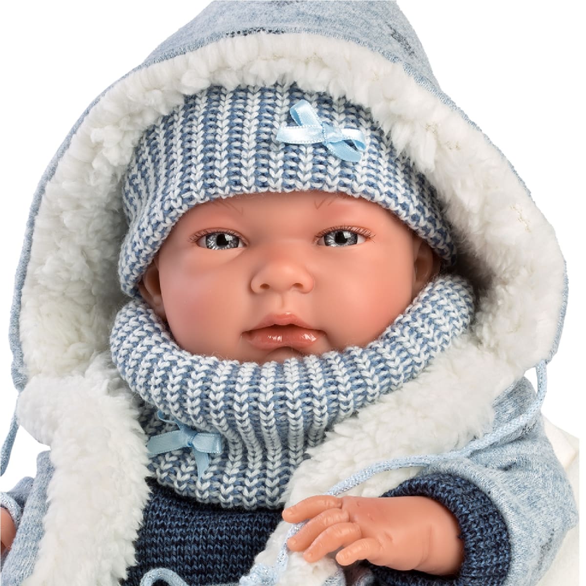 Muñeco Llorens Bebé Nico Vestido Azul1