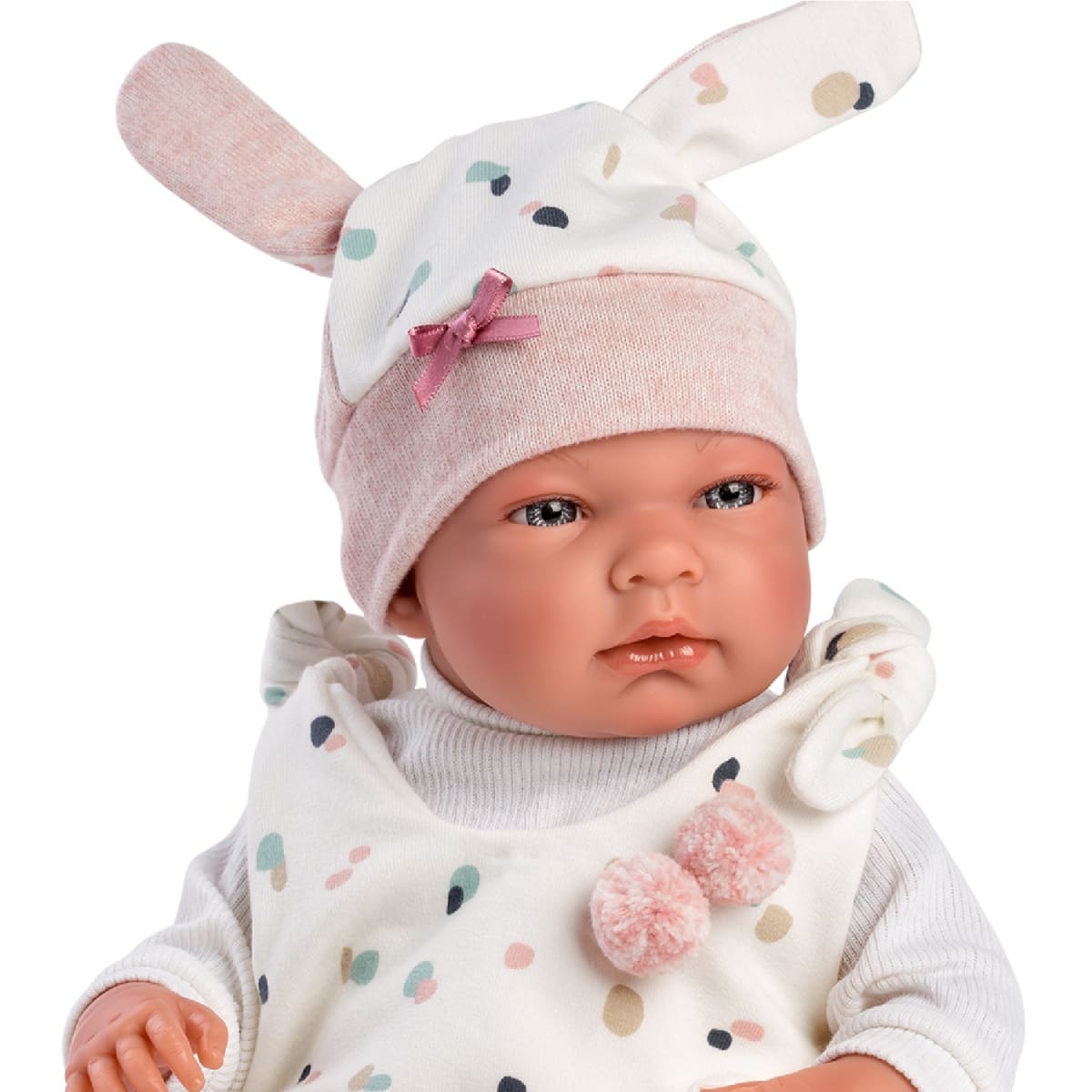 Muñeca Llorens Nica RN Mantita Rosa2
